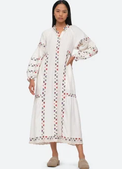 Sea New York Alicia L/S Dress Cream Sale
