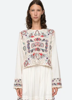 Sea New York Alicia L/S Top Cream Shop