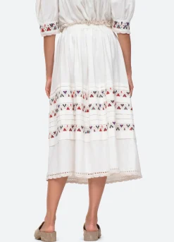 Sea New York Alicia Skirt Cream Flash Sale