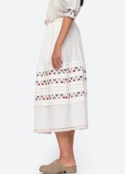 Sea New York Alicia Skirt Cream Flash Sale