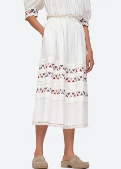 Sea New York Alicia Skirt Cream Flash Sale