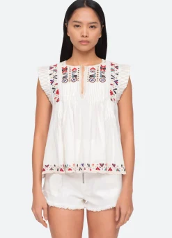 Sea New York Alicia Tank Cream Cheap