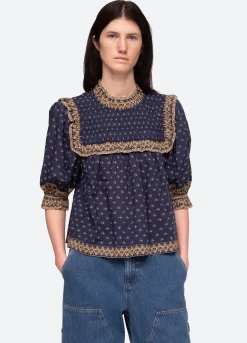 Sea New York Arlita Top Navy Clearance