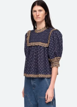 Sea New York Arlita Top Navy Clearance