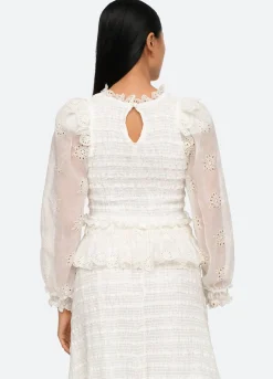 Sea New York Blaine Top Eggshell Clearance