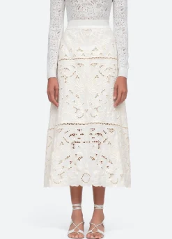 Sea New York Blaire Skirt White Hot