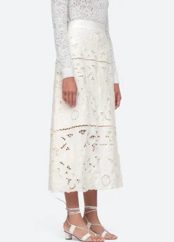 Sea New York Blaire Skirt White Hot