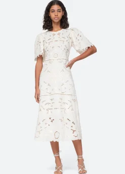 Sea New York Blaire S/S Dress White Outlet