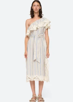 Sea New York Brady One Shoulder Dress Multi Discount