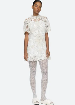 Sea New York Branca S/S Dress Cream Fashion