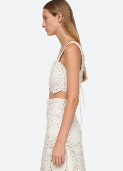 Sea New York Camila Crop Top White Store