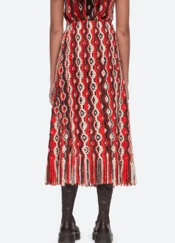 Sea New York Drew Skirt Red Fashion