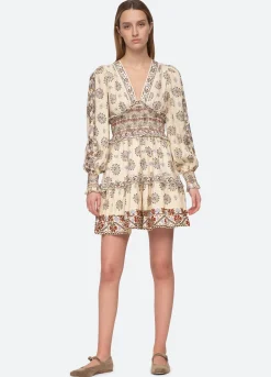 Sea New York Ellabeth Dress Cream Hot