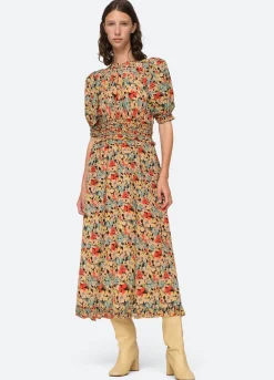 Sea New York Ensley Puff Slv Dress Multi Flash Sale