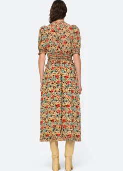 Sea New York Ensley Puff Slv Dress Multi Flash Sale