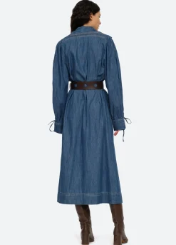 Sea New York Fallon Dress Blue Cheap