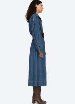 Sea New York Fallon Dress Blue Cheap