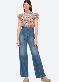 Sea New York Fallon Pants Blue Hot