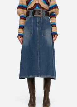 Sea New York Fallon Skirt Blue Discount