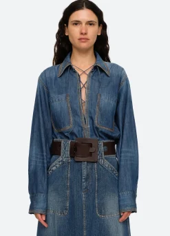 Sea New York Fallon Top Blue Discount
