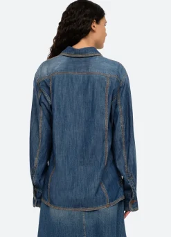 Sea New York Fallon Top Blue Discount