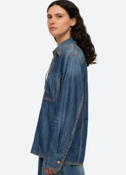 Sea New York Fallon Top Blue Discount