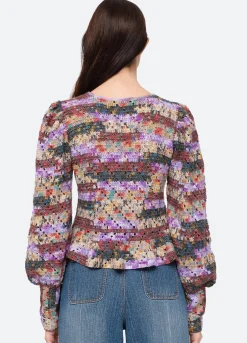 Sea New York Felicity Cardigan Multi Hot