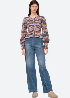 Sea New York Felicity Cardigan Multi Hot