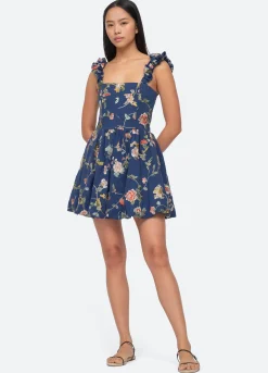 Sea New York Julian Mini Dress Navy Sale