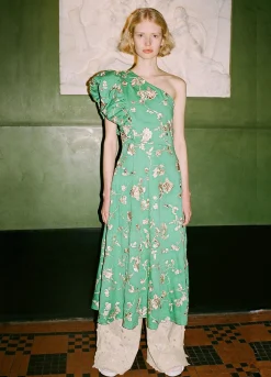 Sea New York Julian One Shoulder Dress Mint Best Sale