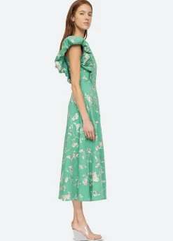 Sea New York Julian One Shoulder Dress Mint Best Sale