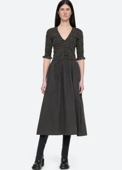 Sea New York Juni V-Neck Dress Black Cheap