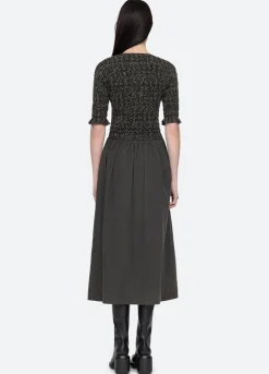 Sea New York Juni V-Neck Dress Black Cheap