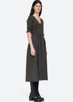 Sea New York Juni V-Neck Dress Black Cheap