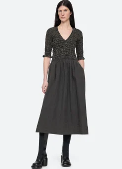 Sea New York Juni V-Neck Dress Black Cheap