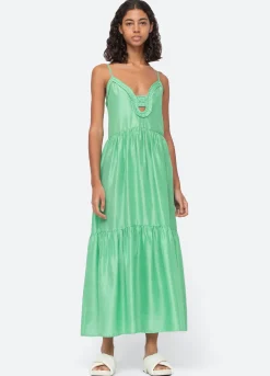 Sea New York Kyle Slip Dress Lime Best