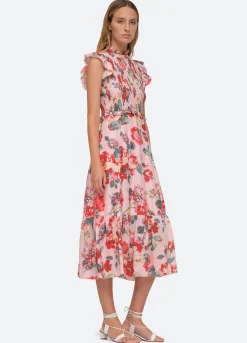 Sea New York Lanie Smocked Dress Multi Outlet