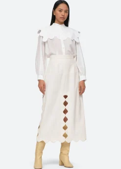 Sea New York Leona Skirt Cream Outlet