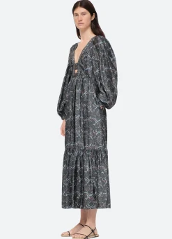 Sea New York Marlee L/S Dress Black Cheap