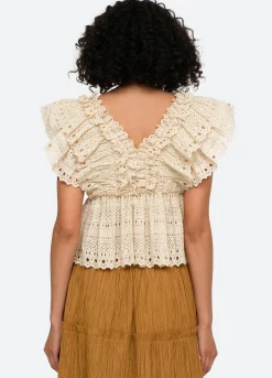 Sea New York Marley V-Neck Top Cheap