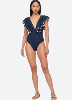 Sea New York Nautical One Piece Navy Hot