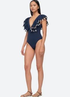 Sea New York Nautical One Piece Navy Hot