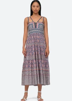Sea New York Parker Slip Dress Lilac Fashion