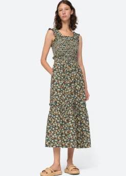 Sea New York Peggy Smocked Dress Discount