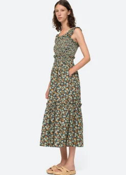 Sea New York Peggy Smocked Dress Discount