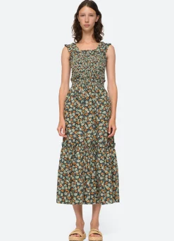 Sea New York Peggy Smocked Dress Discount