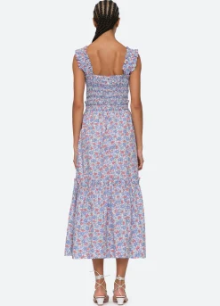 Sea New York Peggy Smocked Dress Discount