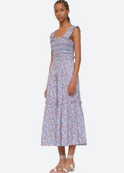 Sea New York Peggy Smocked Dress Discount