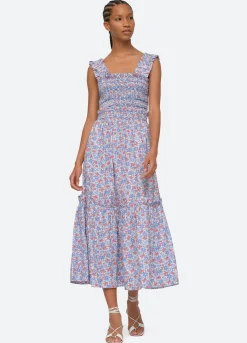 Sea New York Peggy Smocked Dress Discount