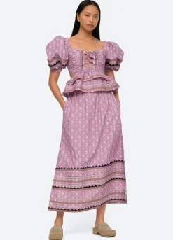Sea New York Perry Cutout Top Lilac Discount